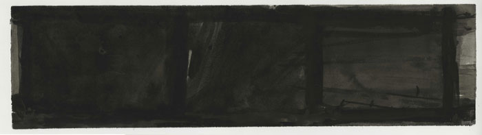 Ronald Noorman, z.t., 14.7 x 55.8 cm, gouache, 2008