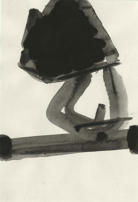 Ronald Noorman, z.t., 22 x 15 cm, gouache, 2014