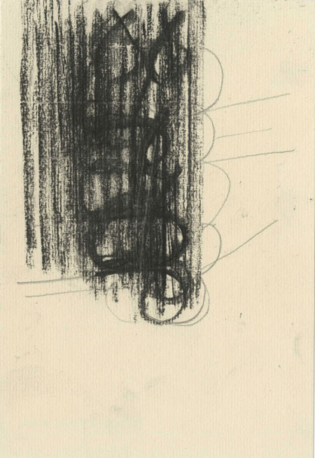 Ronald Noorman, z.t., 22 x 15 cm, houtskool, potlood, 2014, 